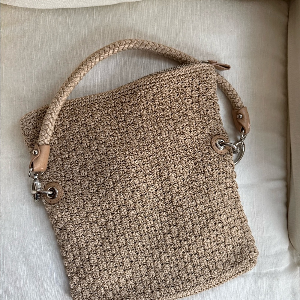 The Sak EUC Lucia crochet fold over handbag woven detail great quality - Picture 2 of 9